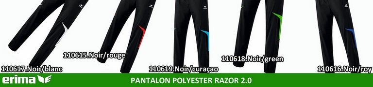 PALETTE ERIMA ligne RAZOR 2.0 : PANTALON POLYESTER Razor 2.0