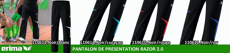 PALETTE ERIMA ligne RAZOR 2.0 : PANTALON de PRESENTATION Razor 2.0