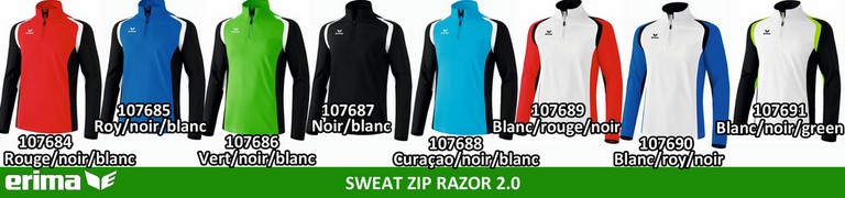 PALETTE ERIMA ligne RAZOR 2.0 : SWEAT à CAPUCHE Razor 2.0