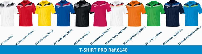 PALETTE JAKO ligne PRO: T-SHIRT PRO Réf.6140