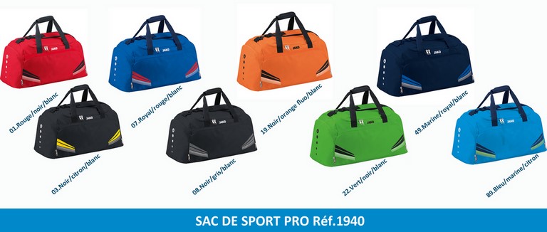 JAKO ligne PRO: SAC DE SPORT PRO Réf.1940