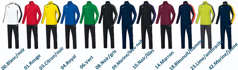 PALETTE JAKO ligne STRIKER: VESTE POLYESTER INTERLOCK Réf.9316