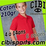 K249 - POLO MANCHES COURTES ENFANT KARIBAN coton